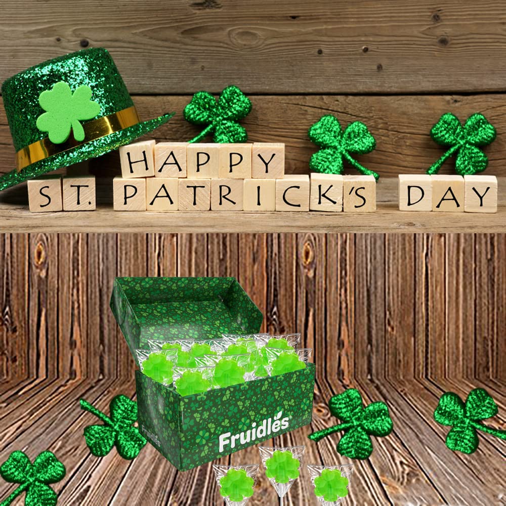 The Dreidel Company St. Patrick'S Day Green Shamrock Lollipops, Candy Suckers, Party Favor, Individually Wrapped (25-Pack)