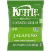 Kettle Brand Potato Chips, Jalapeno Kettle Chips, Snack Bag, 1.5 Oz (Pack Of 24)