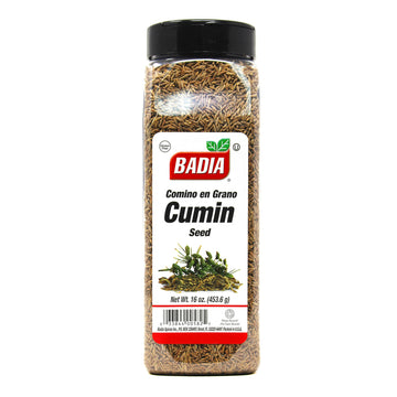 Badia Cumin Seeds, 16 Oz - Whole Seed, Aromatic Flavor, Cooking, Spice Blends & Seasonings
