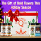 Kosmos Q Ultimate Chicken Wing Christmas Box, Includes Buffalo, Honey Bbq, Garlic Parmesan, And Salt & Vinegar, Seasoning Gift Set For Chicken, Popcorn, Fries, & More, Christmas Gifts, Gifts For Men