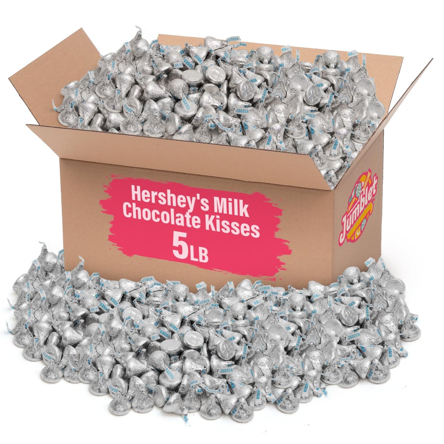 Milk Chocolate Kisses, Hershey Kisses Bulk for Parties and Candy Buffets, Delicious Hersheys Kisses in Bulk, Perfect Milk Chocol