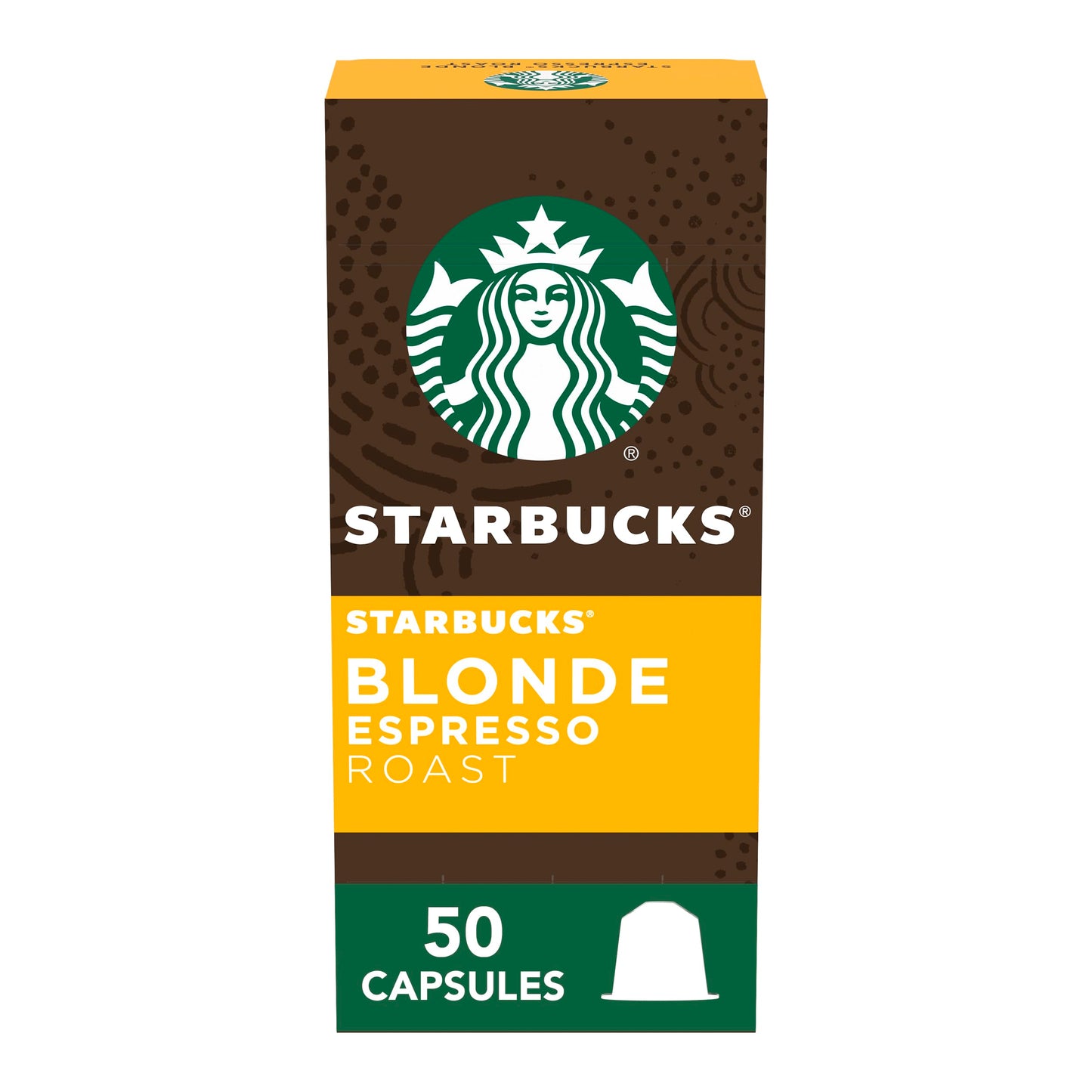 Starbucks By Nespresso Original Line Blonde Roast Espresso 50-Count Espresso Pods