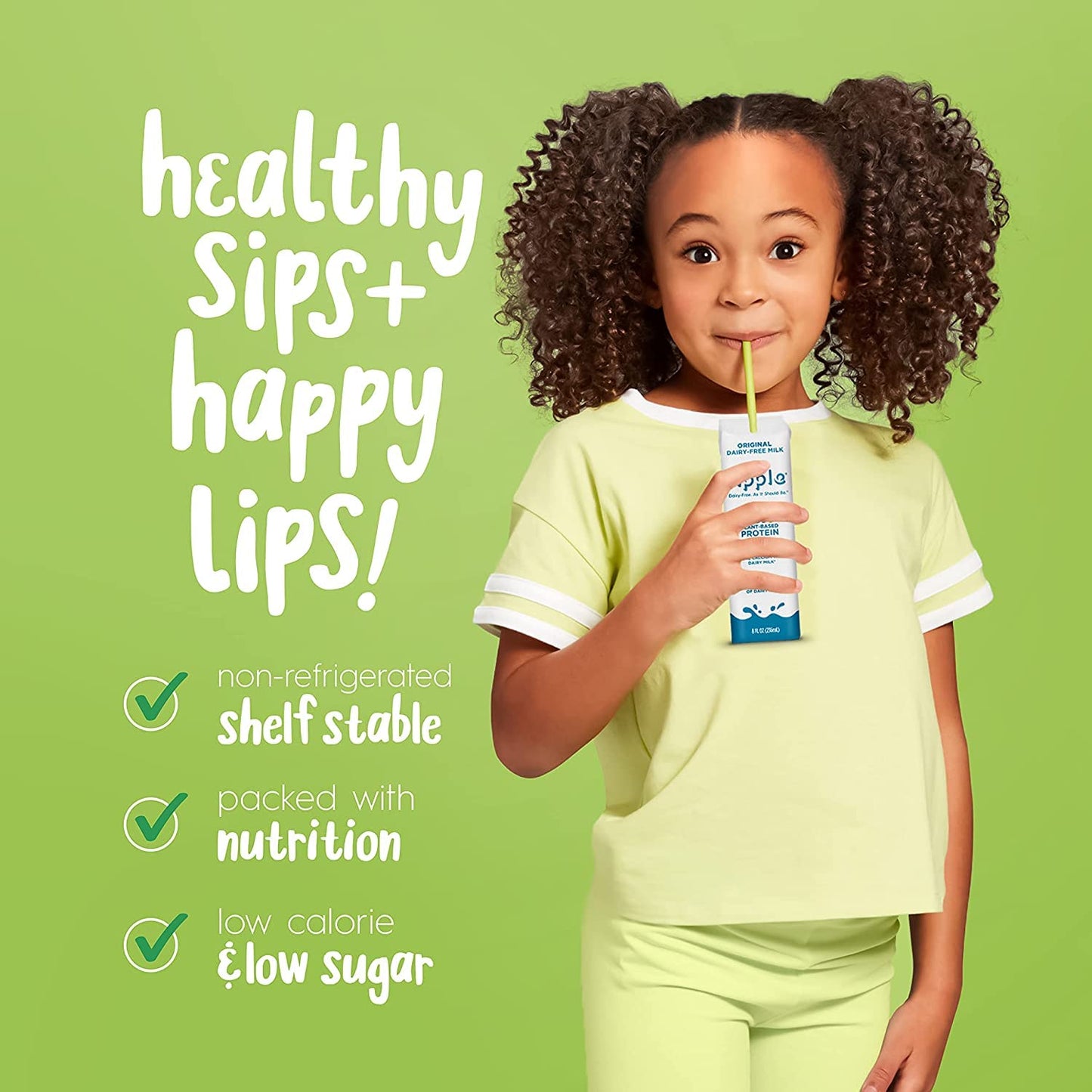 Ripple Non-Dairy Milk, Original | Vegan Milk With 8g Pea Protein| Shelf Stable Single Serve Cartons | On-The-Go | Non-GMO, Plant