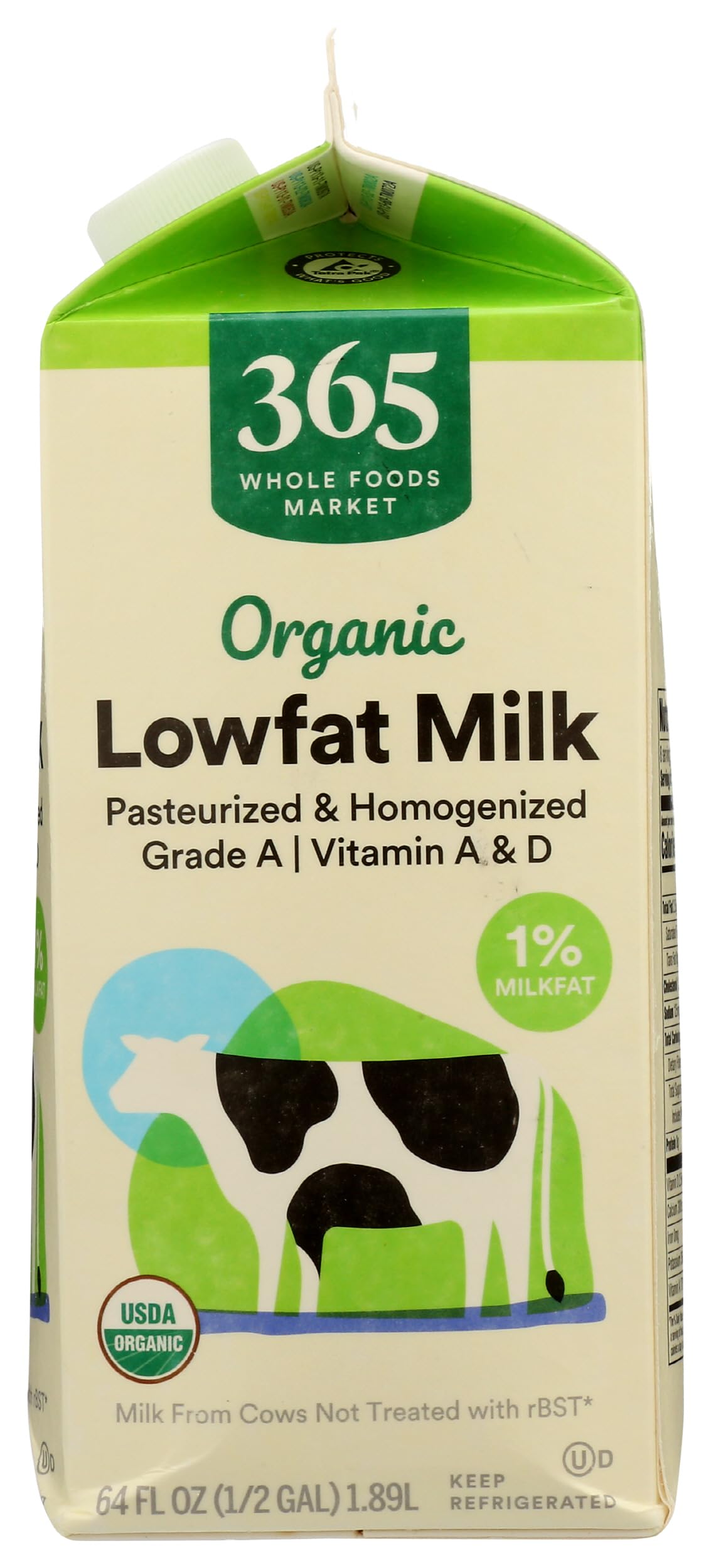 365 Everyday Value, Organic 1% Milk, 64 oz