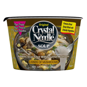 Crystal Noodle Soup, 6 Kinds of Mushrooms, 1.9 Ounce (Pack of 6)