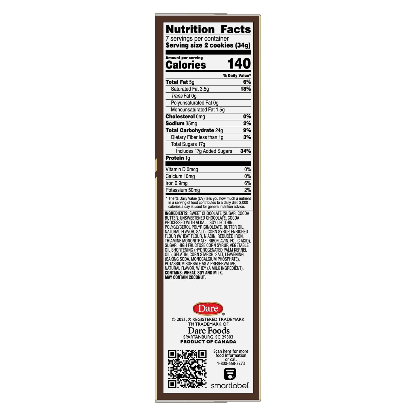 Dare Whippet Cookies, Original, Real Chocolate, Heavenly Marshmallow, 8.8 Ounce (Pack of 12)