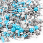Blue Sprinkles For Cake Decorating, Edible Sprinkles For Cookies, Ice Cream, Cupcake Topper, 7 Ounce Metallic Sprinkle Mix Perfe
