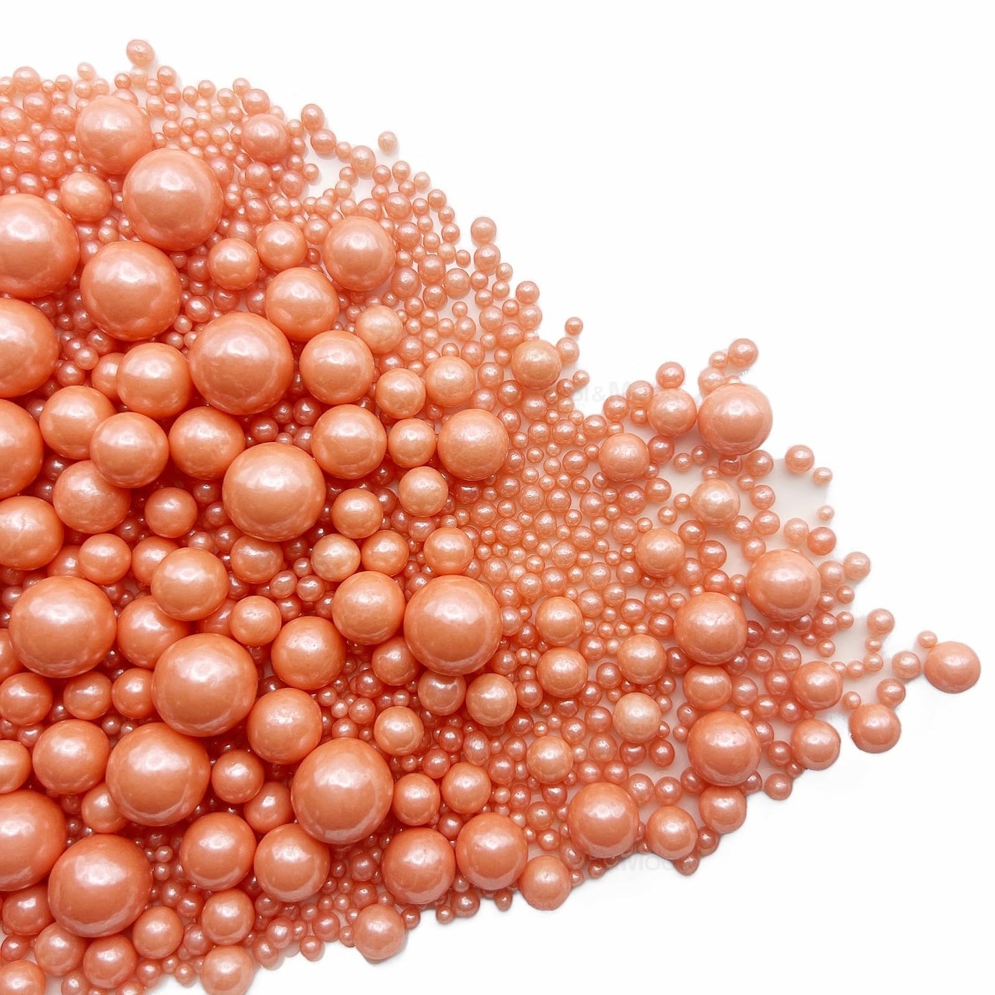 Rose Gold Edible Pearls For Cake Decorating 5.1 Oz | Rose Gold Edible Pearls | Rose Gold Sprinkles | Rose Gold Pearl Sprinkles |