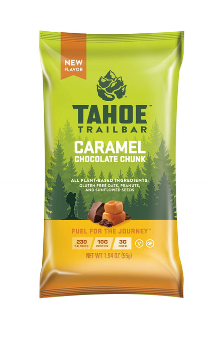Tahoe Trail Bar, Plant-Based Natural Energy Bar (1.94 Ounce Protein Bar, 12 Count) High Protein Non-GMO, Gluten Free, Vegan Heal