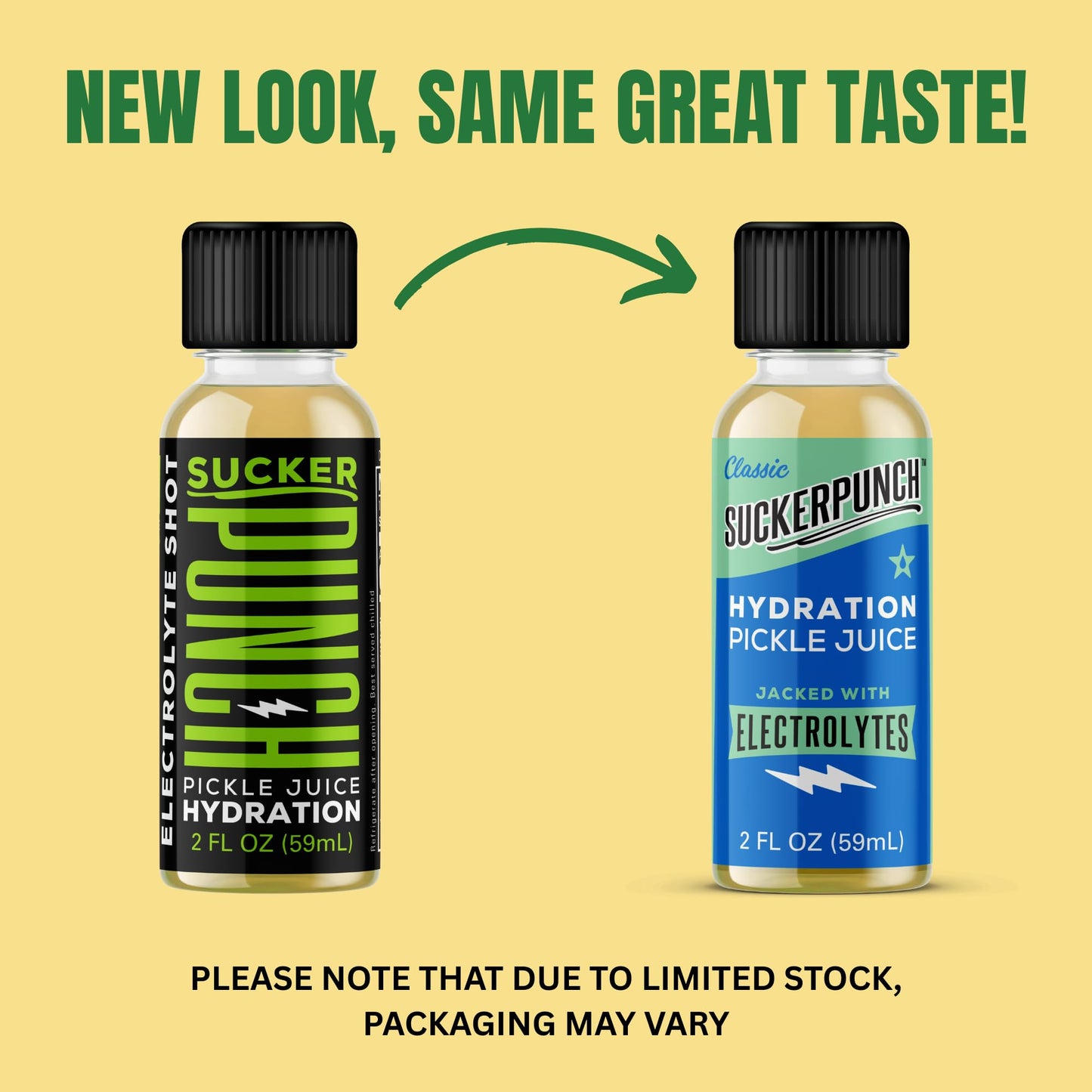 SUCKERPUNCH Portable Hydration Pickle Shot Electrolyte Drink, 2oz, 12-count, Non-GMO, Invigorating Dill Juice