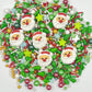 1 Bottle Christmas Sprinkles | Cake Cupcakes And Ice Cream Topper Decorations | Edible Holiday Sprinkles 3.35 Oz(6 Santa Tree Mixing) For Christmas