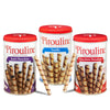 Pirouline Rolled Wafers Variety Pack - Chocolate Hazelnut, Dark Chocolate, Vanilla - 14.1 oz (Pack of 3)