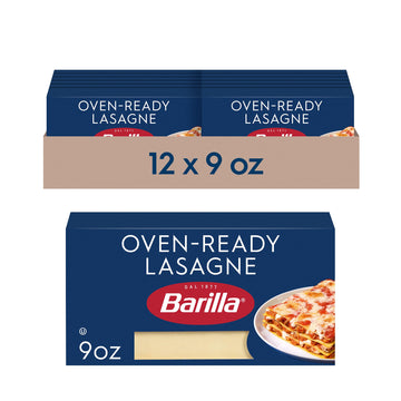 Barilla Oven-Ready Lasagne, Pasta Made with Durum Wheat Semolina, 9 oz. Box (Pack of 12) - Kosher Certified