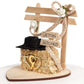 Gettin Hitched Western Affection Wedding Cake Topper: Heart Color: Gold