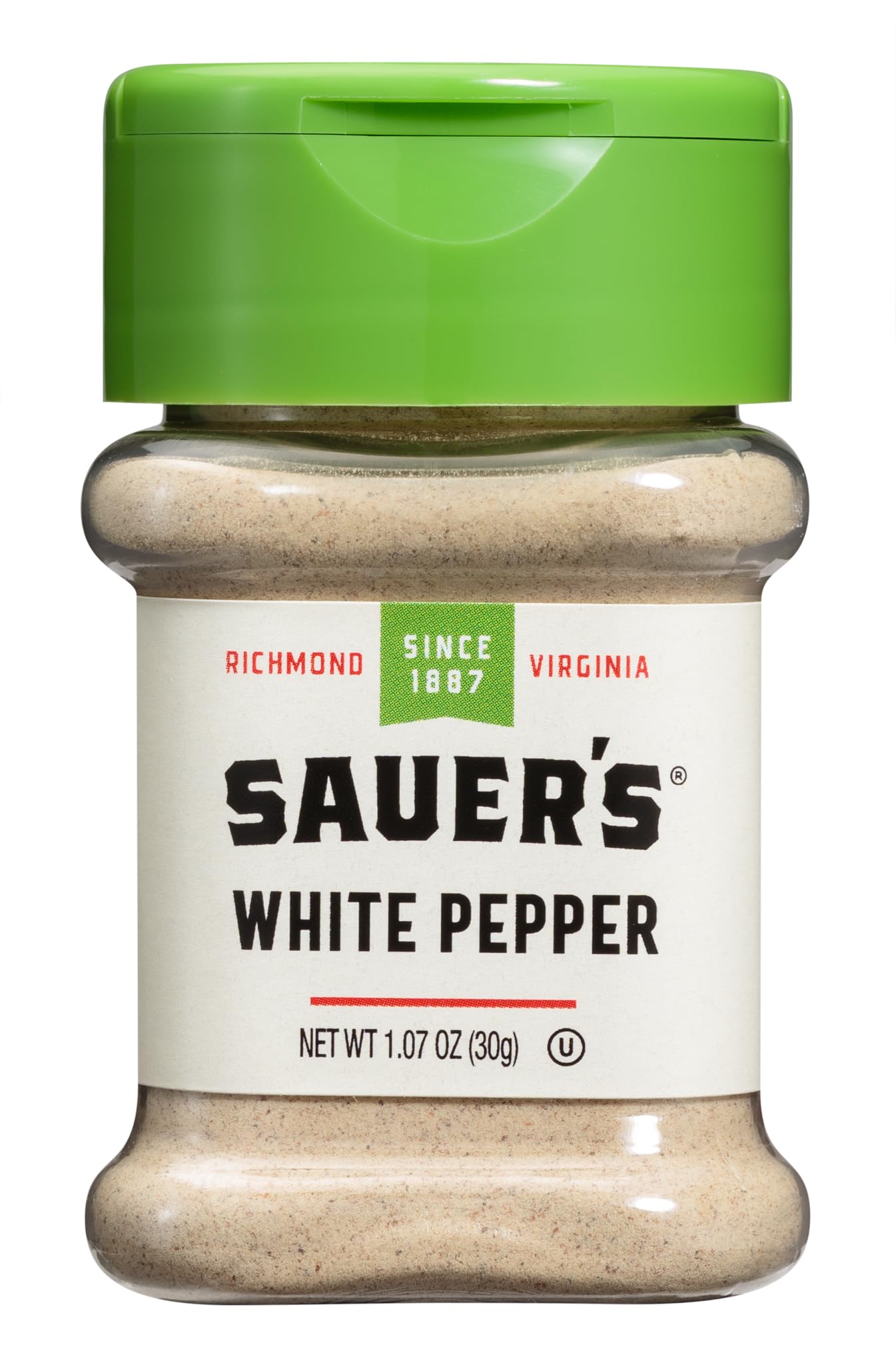 Sauers White Pepper Ground, 1.07 Ounce (Pack of 1)