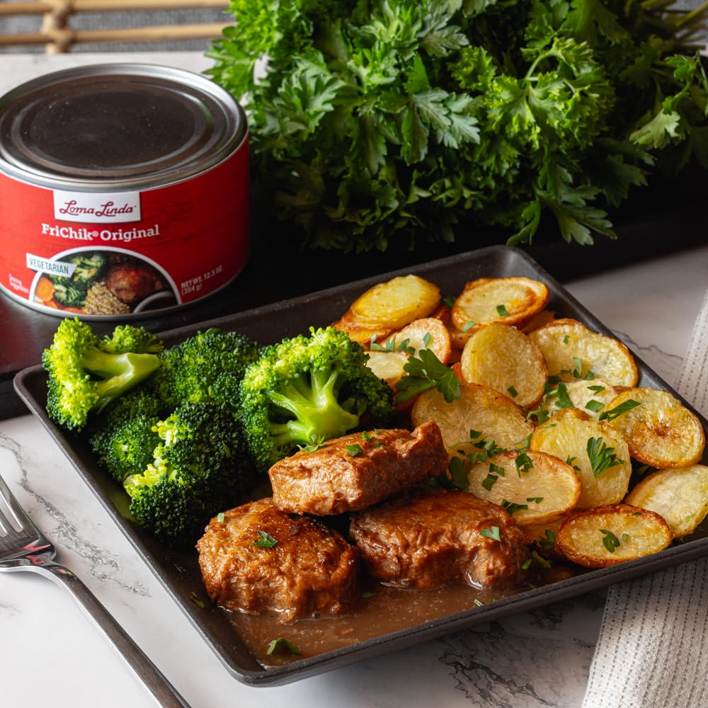 Loma Linda Plant Based Meats - FriChik, 12.5 oz, 6 Pack, Vegan Protein