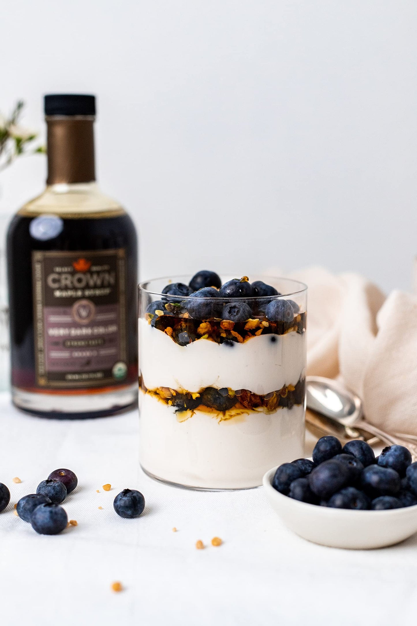 Crown Maple Organic Maple Syrup, Very Dark Color, Strong Taste, 12.7 Fl Oz, Model 0852913003315