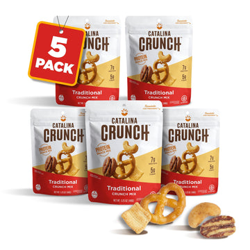 Catalina Crunch Mix Traditional Protein Snack Mix | Low Carb, Protein, Keto Snacks, Pack Of 5