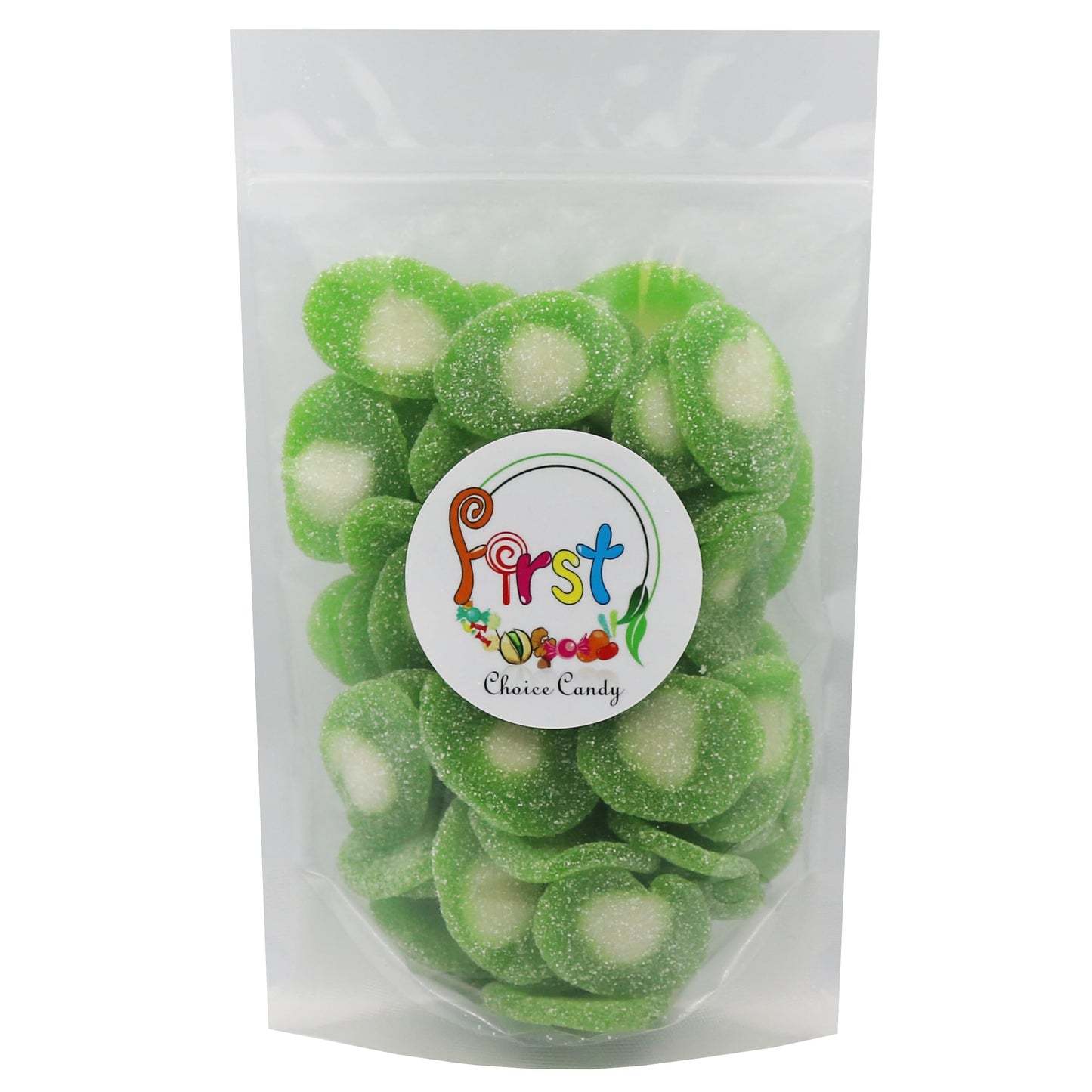 Firstchoicecandy Gummy Fruit Candy (Sour Kiwi Slices, 5 Pound (Pack Of 1))