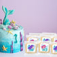 Mermaid Party Favors Cookies Decorated | Individually Wrapped 24 Pack | Theme Birthday Candy | Treats Dessert Table Sweets