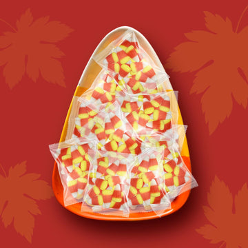 Candy Corn Individual Packets 24 Count Treat Size Bags  Classic Tri-Color Wrapped Candy for Trick or   Fall Party Favors  Classrooms  and Autumn Snack Packs