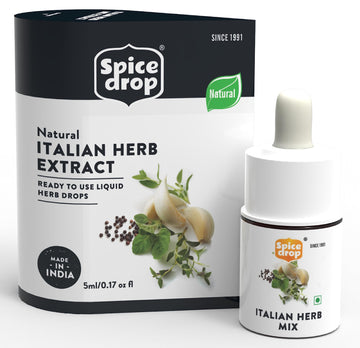 Spice Drop Italian Seasoning Extract | 100% Natural | For Pasta, Pizza, Spaghetti, Gourmet Dishes | 0.17oz (180 drops) | Natural