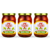 7 Farms Pickled Quail Egg 3 Pack - Mild, Jalapeno, Sriracha, and Cajun Flavors- 16 Ounce Glass Jars (Sriracha)