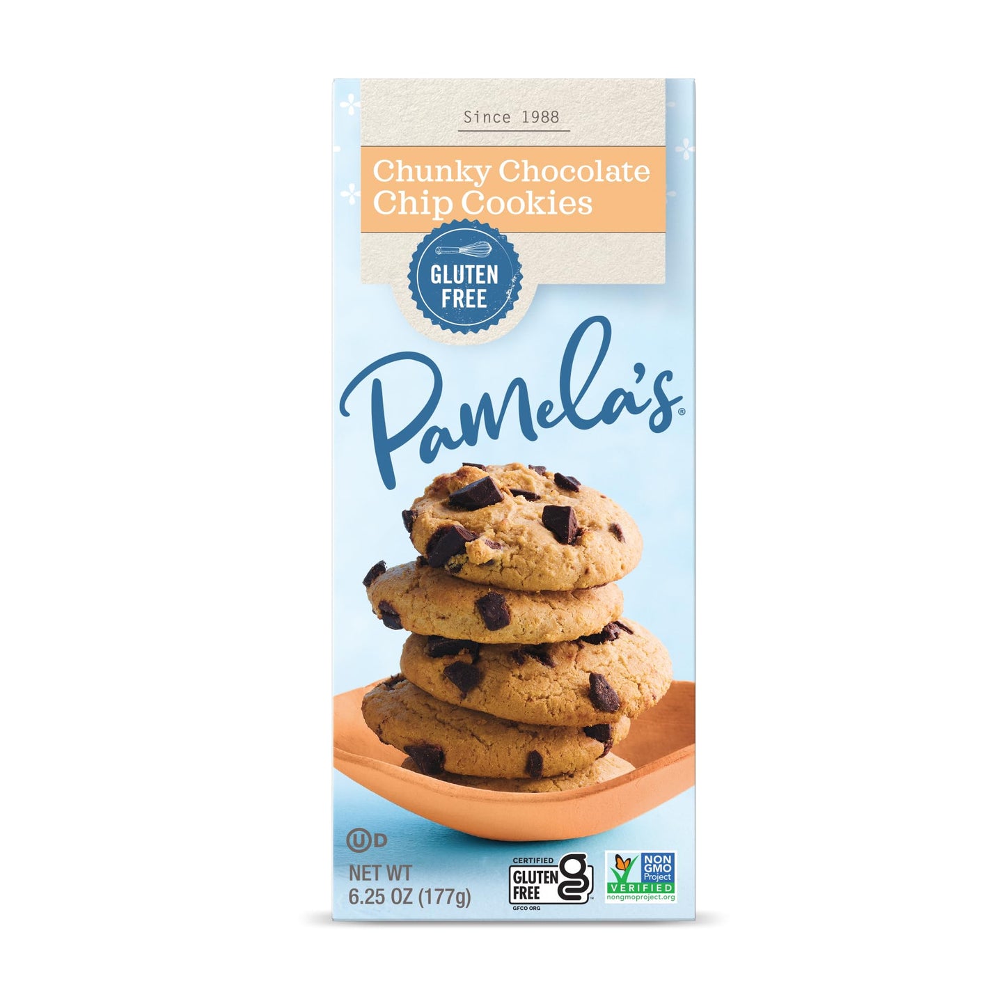 Pamelas Products Chunky Chocolate Chip Cookies, 6.25 Oz