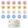 Keaziu 20 Pack Flower Cupcake Toppers Bridal Engagement Baby Shower Birthday Party Cupcake Picks Anniversary Party Decorations S