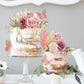26Pcs Flower Boho Cake Toppers Butterfly Cake D  Cor Acrylic Minimalist Art Lady Face Cake Toppers With Palm Leaves Artificial V