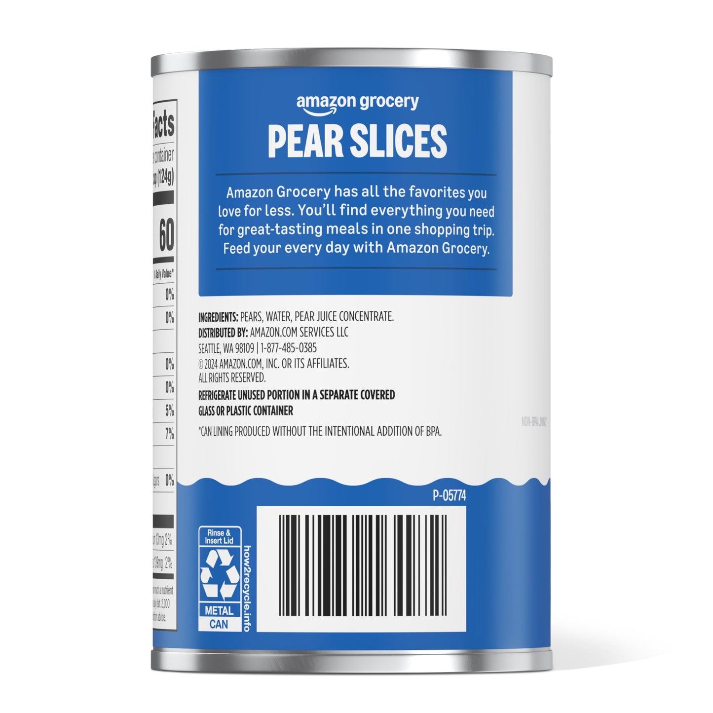 Happy Belly Sliced Pears in Juice from Concentrate, 15 Ounce