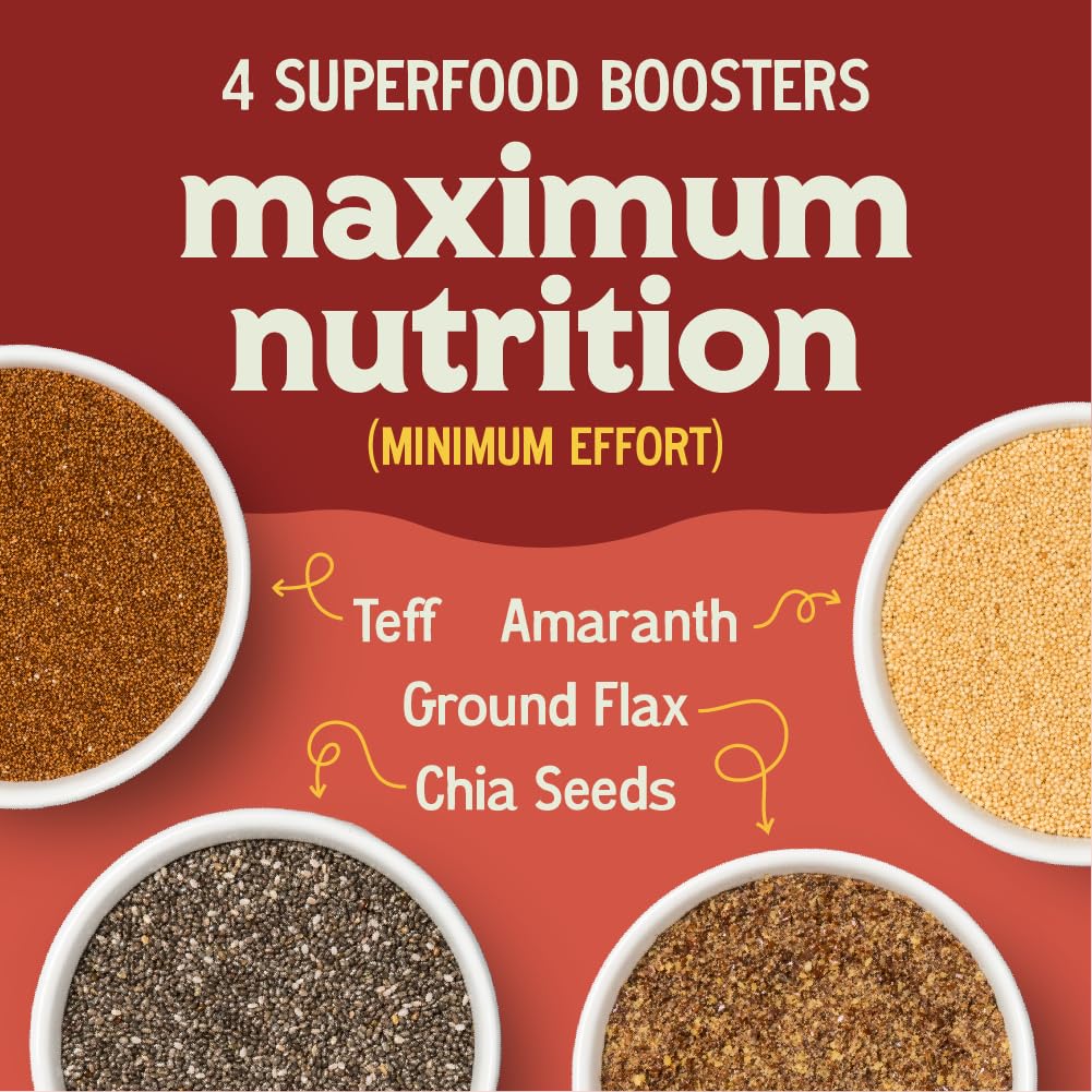 Easy Morning Quick Oats  Sugar Free Mix Of Organic Ingredients  Quick Rolled Oats, Chia Seeds, Flax Seeds, Amaranth, Teff  Pr