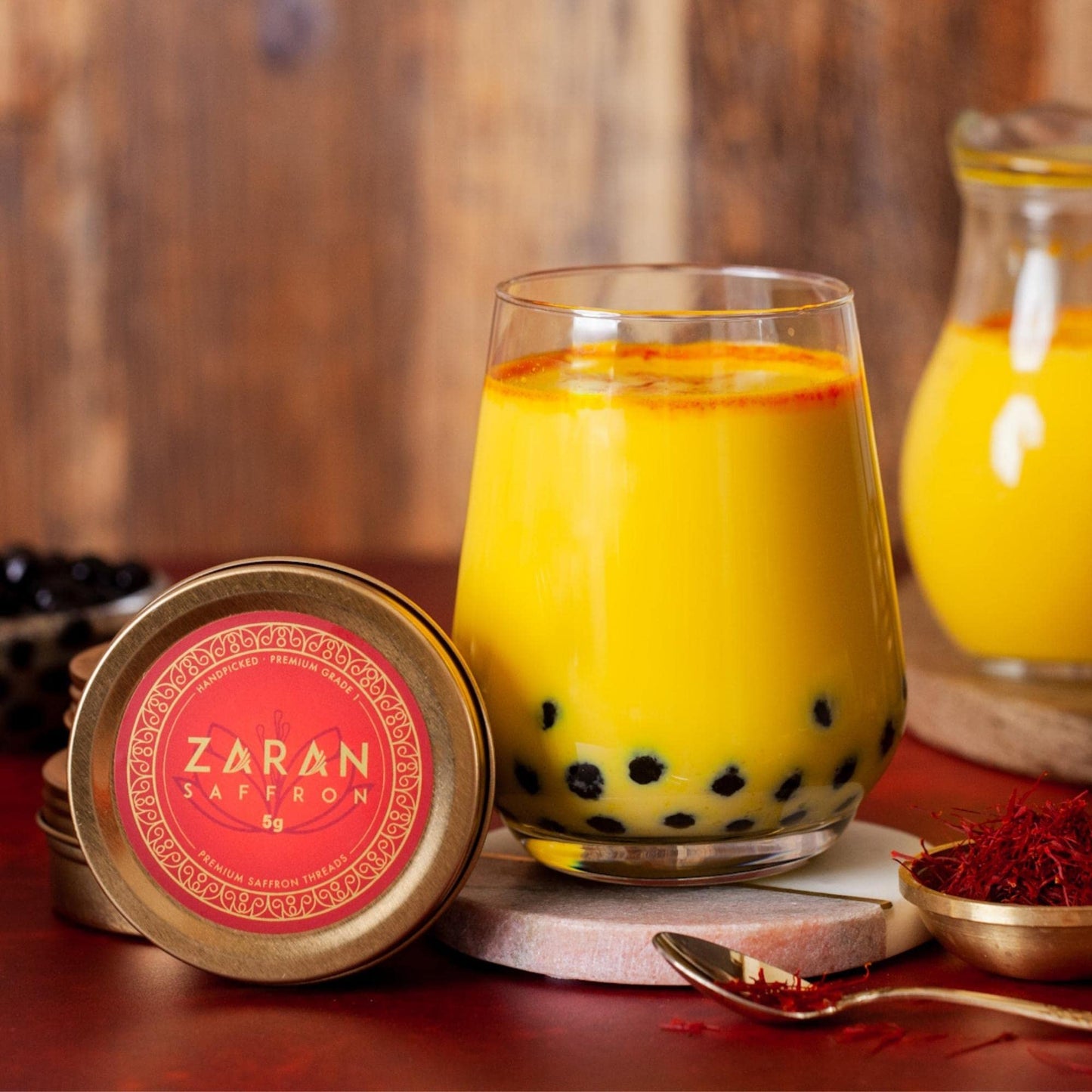 Zaran Saffron Superior Saffron Threads, 5 Grams, Premium Grade for Paella, Risotto, Tea, Culinary Uses