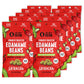 The Only Bean Crunchy Roasted Edamame Snacks Pack (Sriracha), Protein Keto Food, Gluten Free, Asian Japanese Snacks, Hot Spicy S