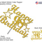 98 Birthday Cake Topper Gold Glitter, Party Decoration Ideas, Premium Quality, Sturdy Doubled Sided Glitter, Acrylic Stick. Made