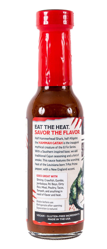 Hammah Gatah Extreme Heat Hot Sauce - Made with Scorpion Pepper, Habanero, Carolina Reaper Pepper & 7-Pot Primo Pepper - Brand F