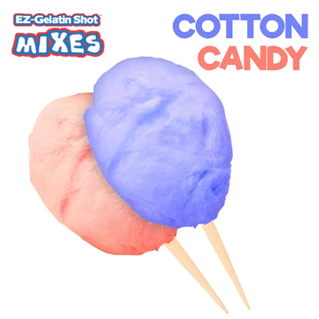 EZ-SQUEEZE Cotton Candy Jello Shot Mix - Premium Gluten-Free Gelatin Powder, 6.78 oz, Multi-Color
