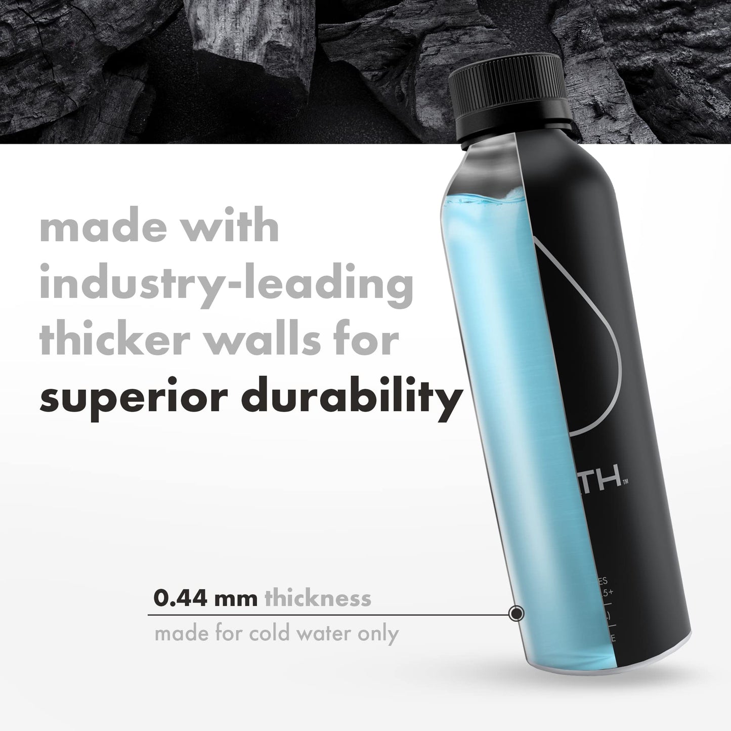 Path Alkaline Bottled Water - 9.5 Ph-Balanced Purified Water With Electrolytes In Aluminum Bottle - Bpa-Free, Reusable, Infinitely Recyclable - Pure, Crisp, Refreshing Taste 20.3 Fl Oz (Pack Of 4)