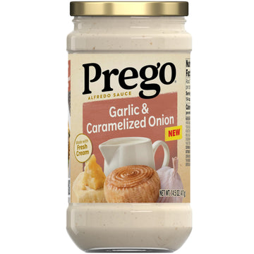 Prego Garlic And Caramelized Onion Alfredo Pasta Sauce, 14.5 Oz Jar
