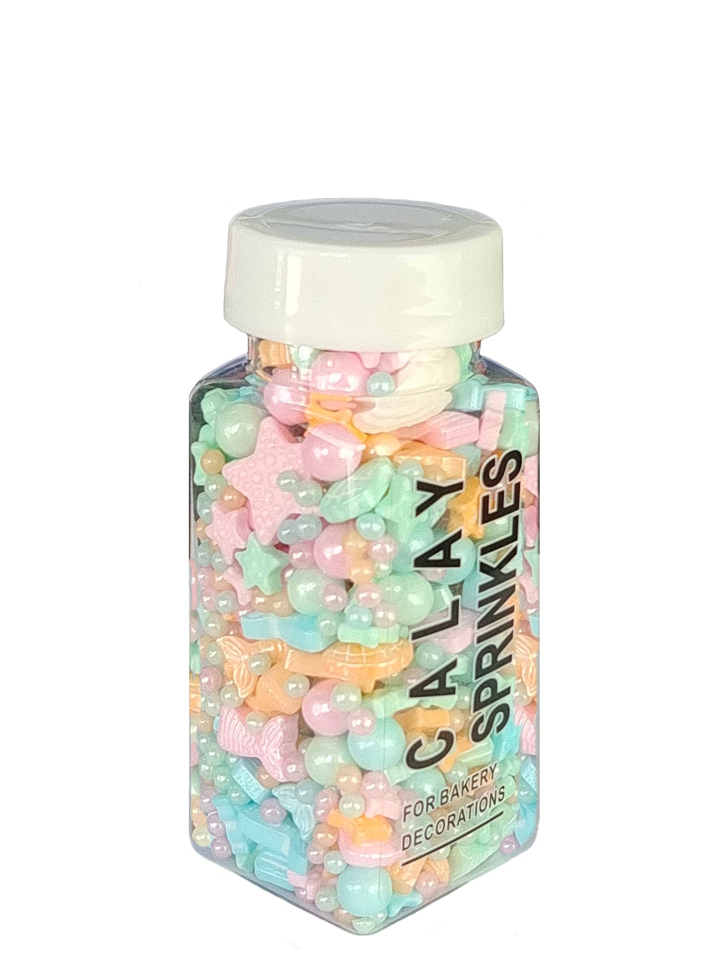 Sentovac Edible Mermaid Pearl Mix Sprinkles For Decorating | Edible Cake Cupcake Sprinkles 1 Bottle 3.53Oz/ 100G | Cookie And Ic