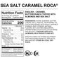 Brown & Haley Sea Salt Caramel Roca Stand-Up Box - Chocolate Caramel Buttercrunch Toffee With Almonds And Sea Salt - Individuall