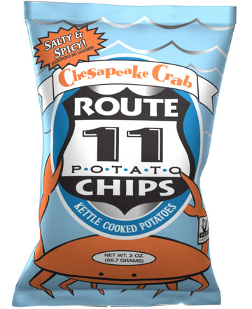 Route 11 Potato Chips : Chesapeake Crab (30 Bags (2 Oz Each))