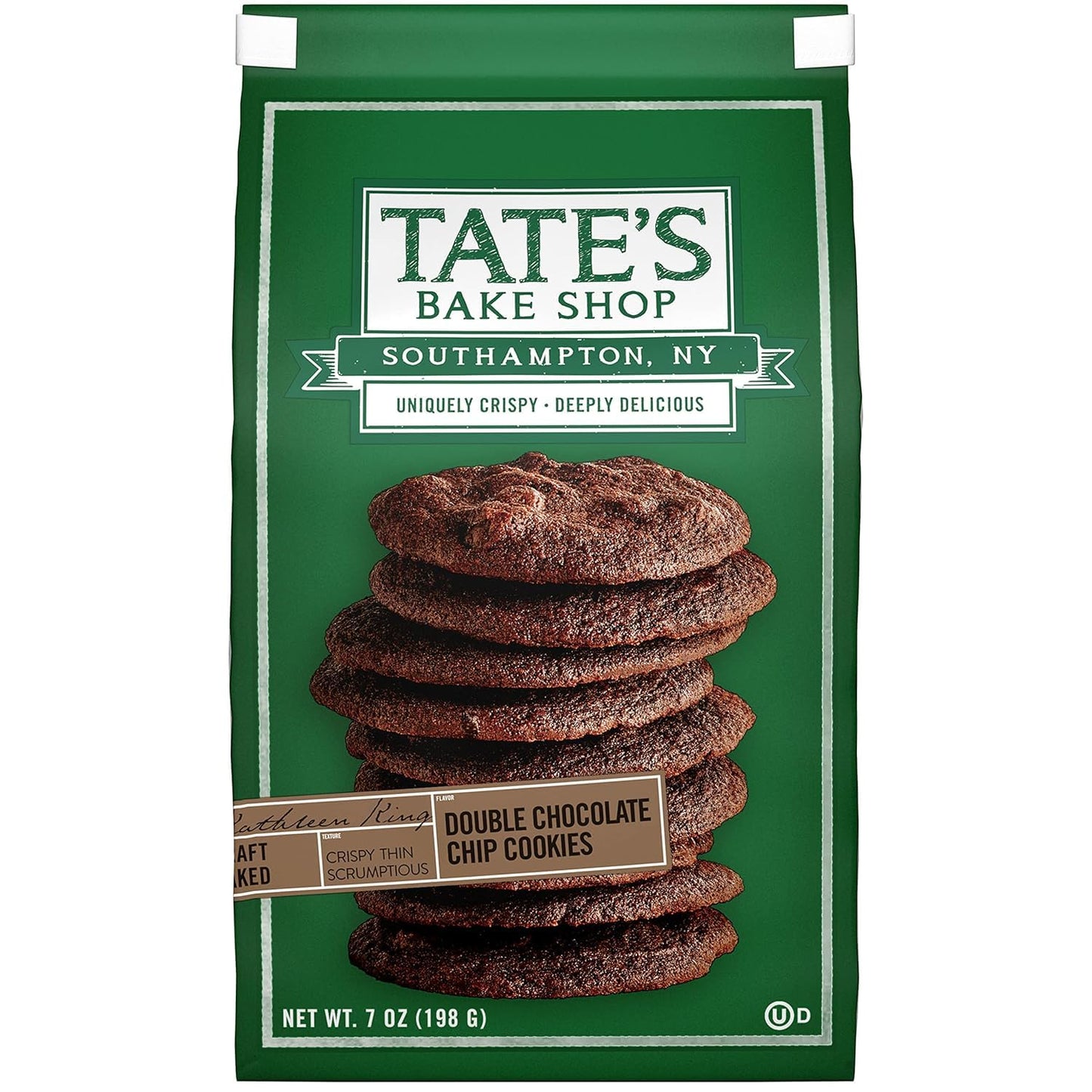 Tate'S Bake Shop Double Chocolate Chip Cookies, 7 Oz (Pack Of 6)