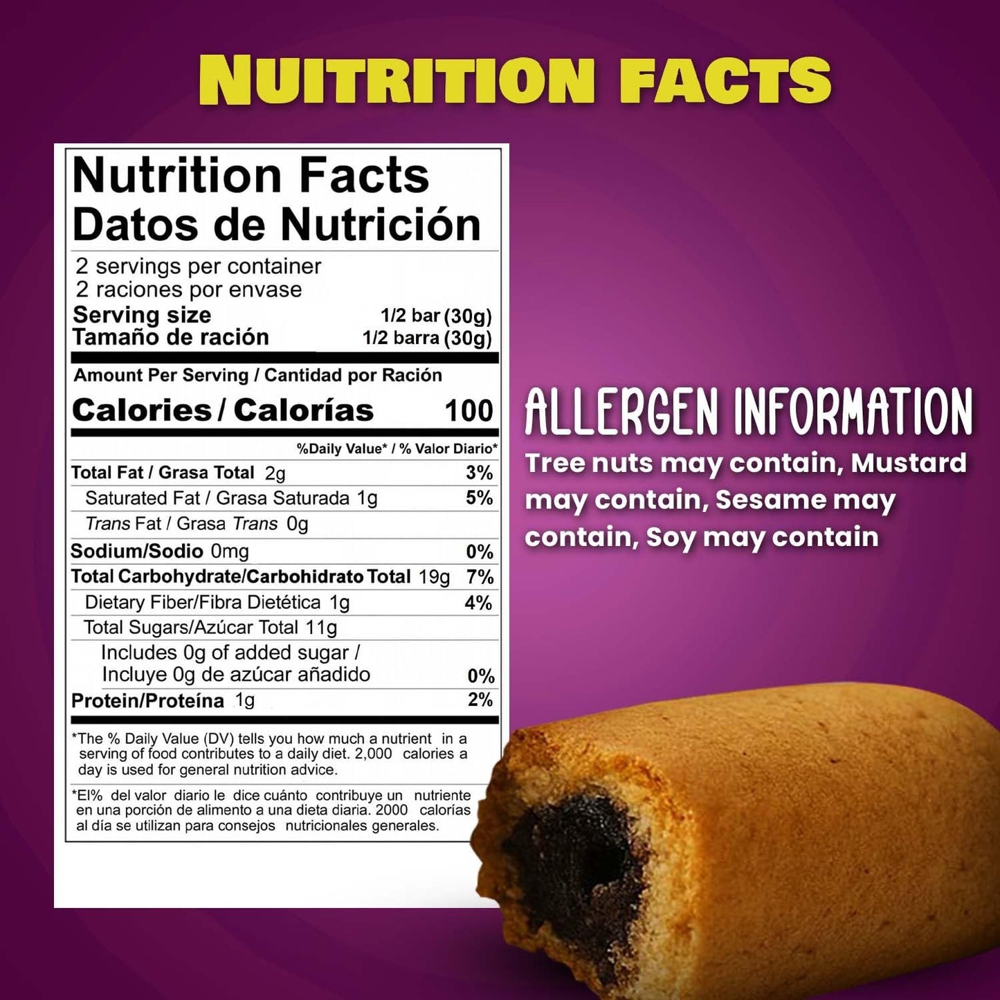 AMBROZIA Vegan Snack Bars – Plum-Filled, Clean-Label, No Added Sugar, 5 x 60g Individually Wrapped