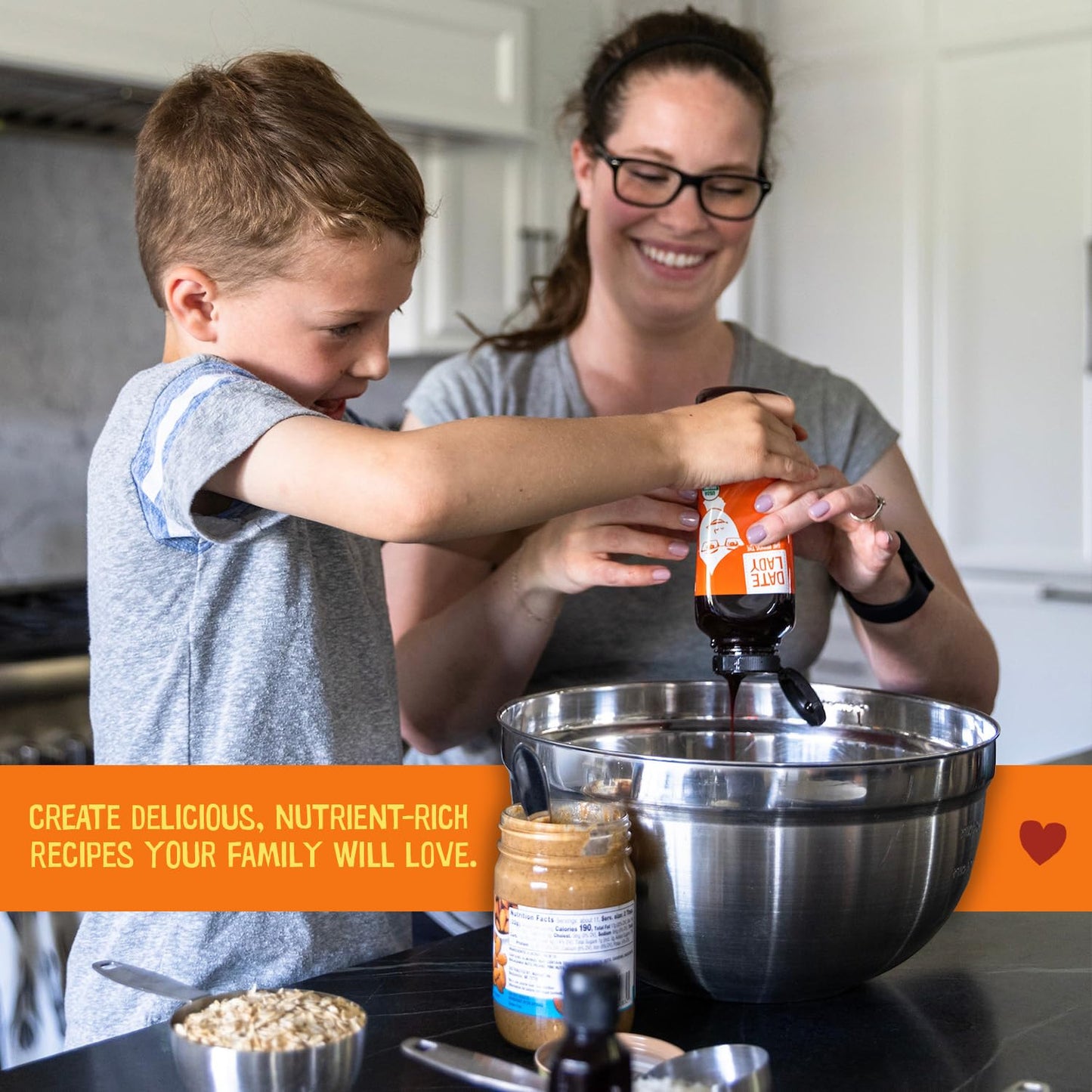 Award Winning Organic Date Syrup 18 oz Squeeze Bottle | Vegan, Paleo, Gluten-free & Kosher | Sugar Substitute | More Nutrition T