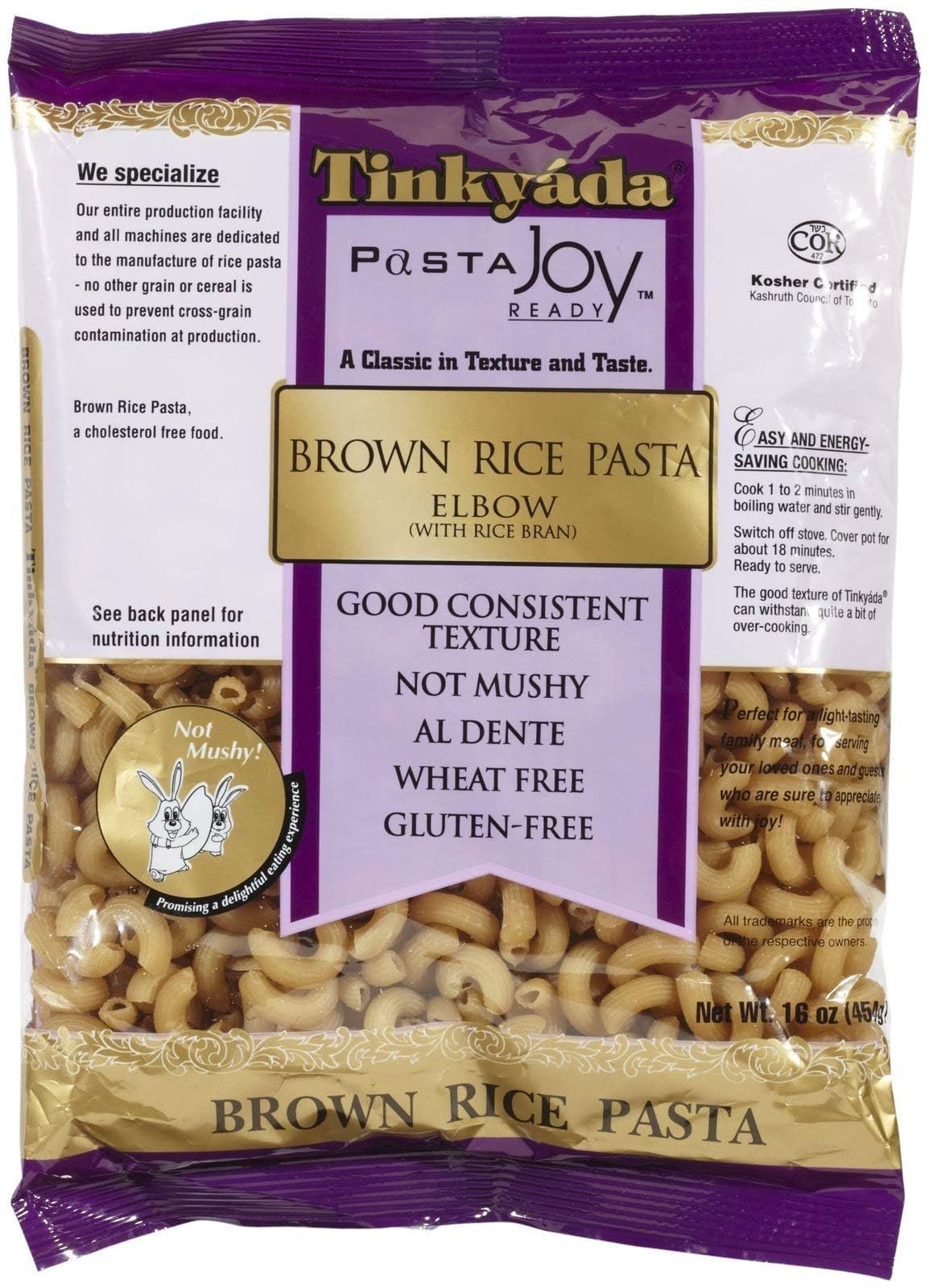 Tinkyada Brown Rice Elbows - Case of 12 - 16 oz(D0102HXXJ2A.)