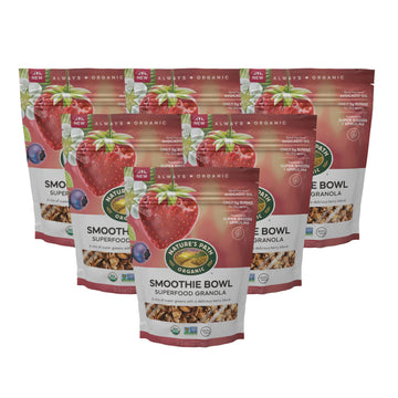 Nature'S Path Organic Superfood Smoothie Bowl Granola, 9.5 Oz (Pack Of 6), Gluten Free, Non-Gmo