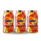 DeLallo Hot Giardiniera, 25.5 Ounce Jar, (3 Pack), Spicy Hot Pickled Mixed Vegetable Condiment for Sandwiches and Burgers, 100% 