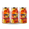 DeLallo Hot Giardiniera, 25.5 Ounce Jar, (3 Pack), Spicy Hot Pickled Mixed Vegetable Condiment for Sandwiches and Burgers, 100% 
