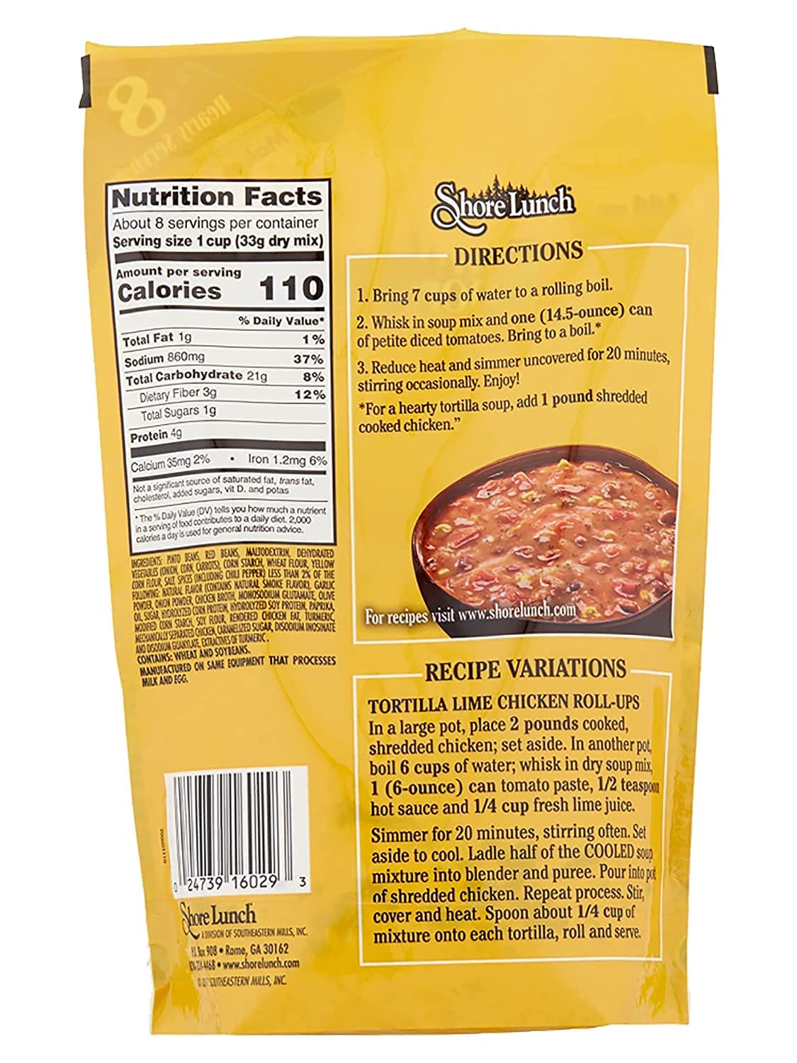 Shore Lunch Tortilla Soup Mix, 9-Ounce (Pack of 3)